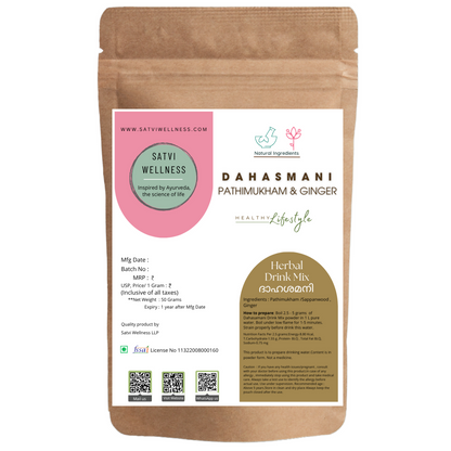 Satvi Wellness Kerala Pathimugam with Ginger Herbal Drinking Water Mix