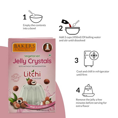 BAKERS Jelly Crystals - Litchi