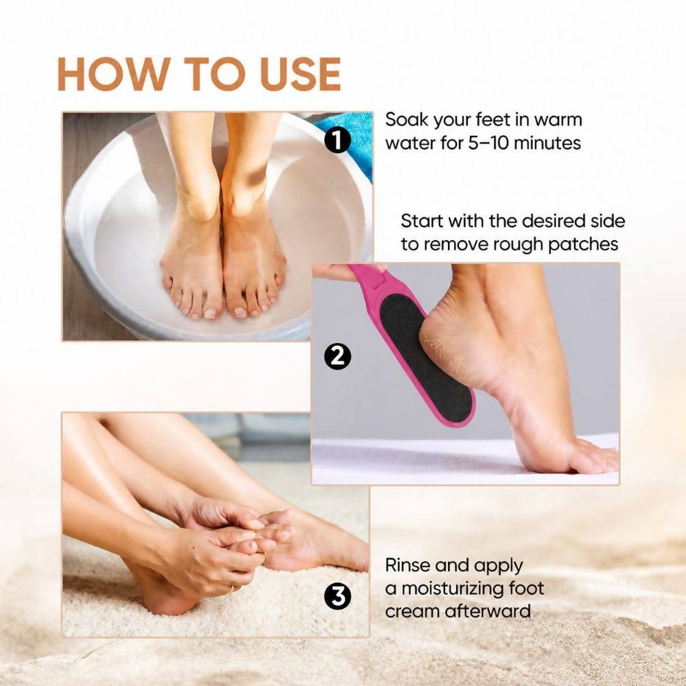 Bronson Professional Double Sided Emery Foot File Callus, Dead Skin Remover