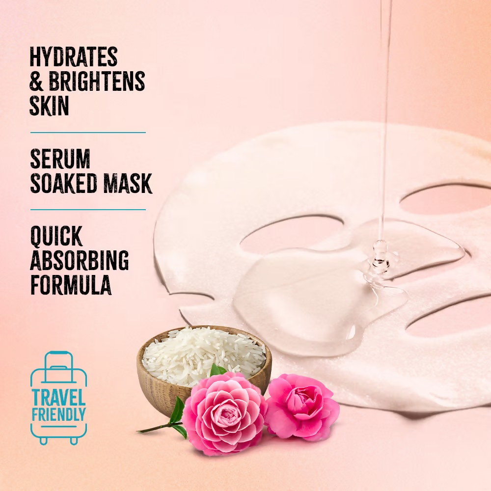 Nykaa Rice & Camellia Sheet Mask