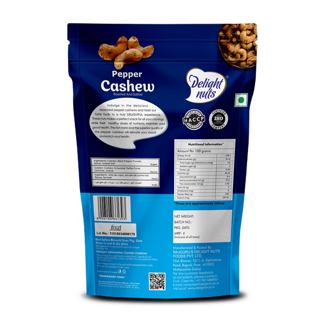 Delight nuts Pepper Cashew