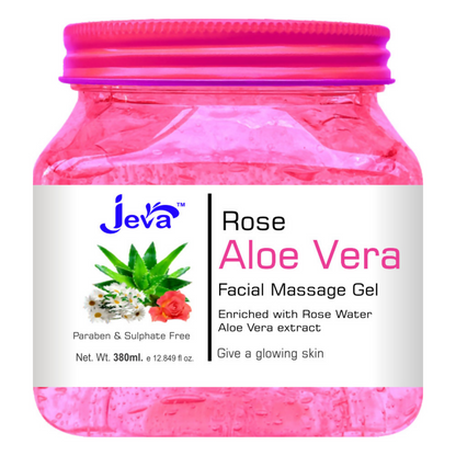 Jeva Rose and Aloe Vera Facial Massage Gel