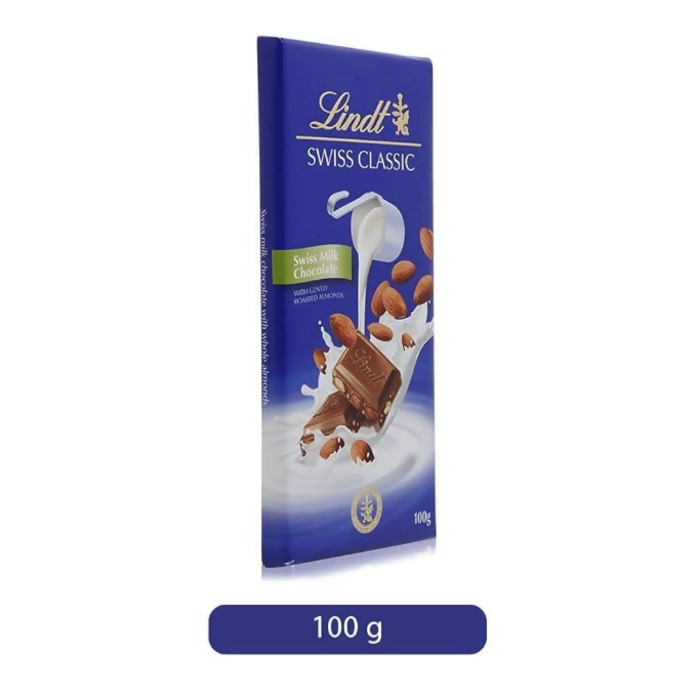 Lindt Swiss Classic Bar Chocolate, Almond