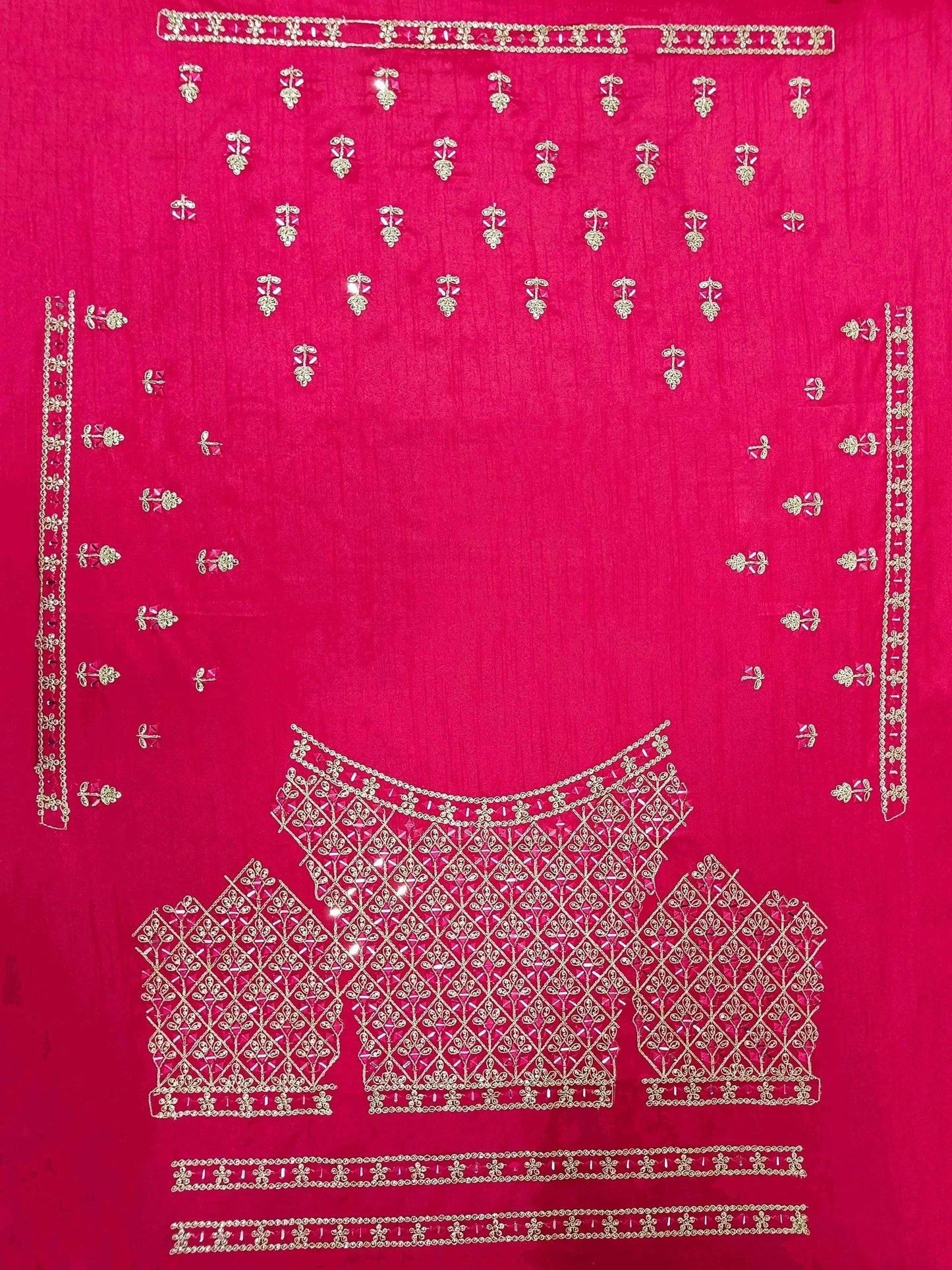 Tulsi Art Enchanting Pink Sequins Georgette Sangeet Wear Lehenga Choli