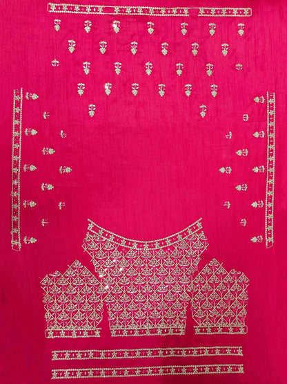 Tulsi Art Enchanting Pink Sequins Georgette Sangeet Wear Lehenga Choli