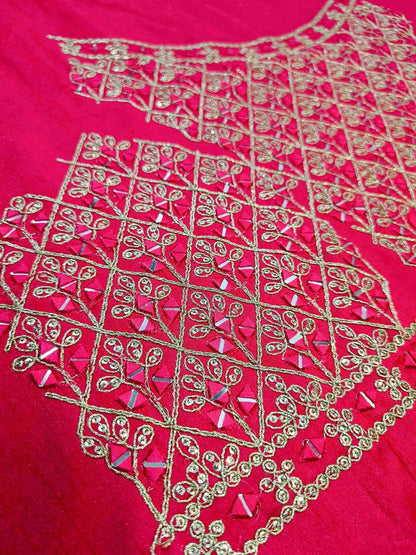 Tulsi Art Enchanting Pink Sequins Georgette Sangeet Wear Lehenga Choli