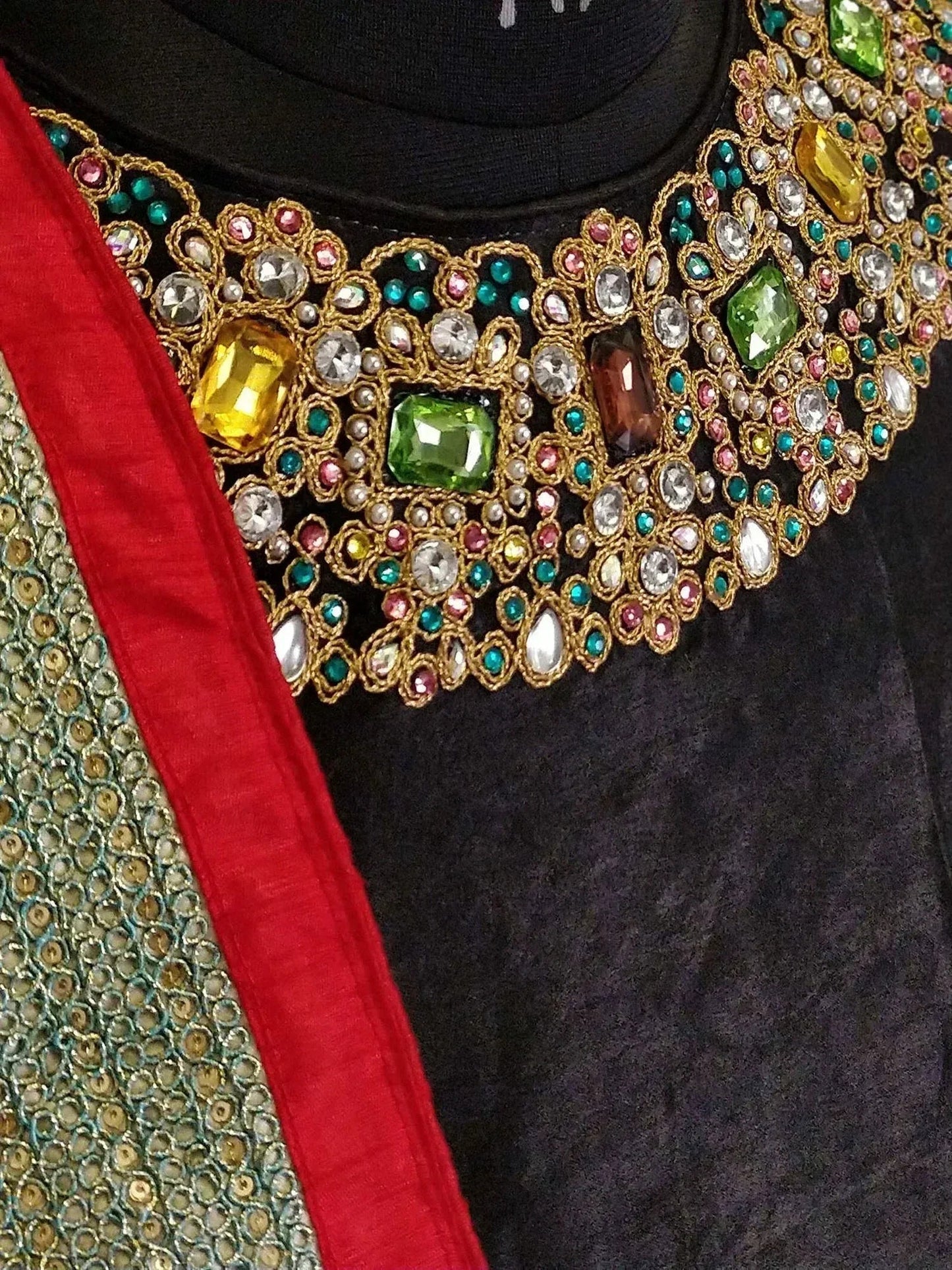 Tulsi Art Anushka Sharma Multi-Color Floral Printed Silk Wedding Lehenga Choli