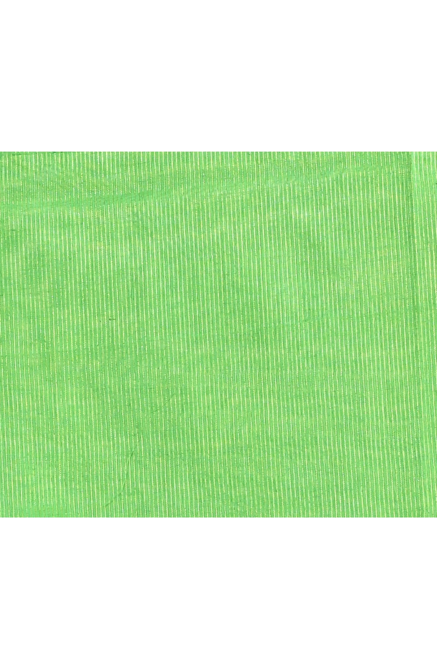 Piyari Fashion Women's Green Embellished Cotton Blend Zari Check Handloom Saree