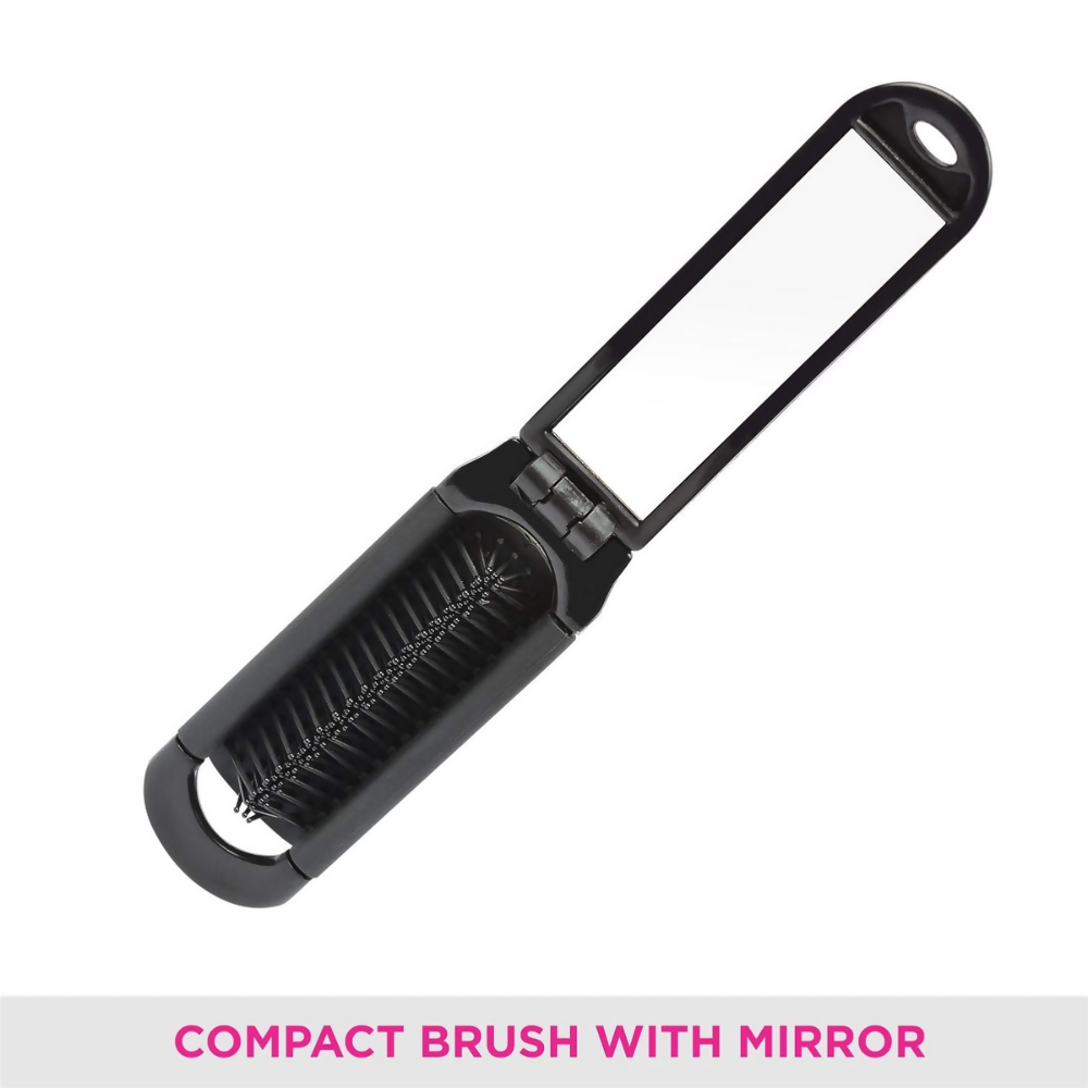 Vega Folding Hair Brush with Mirror