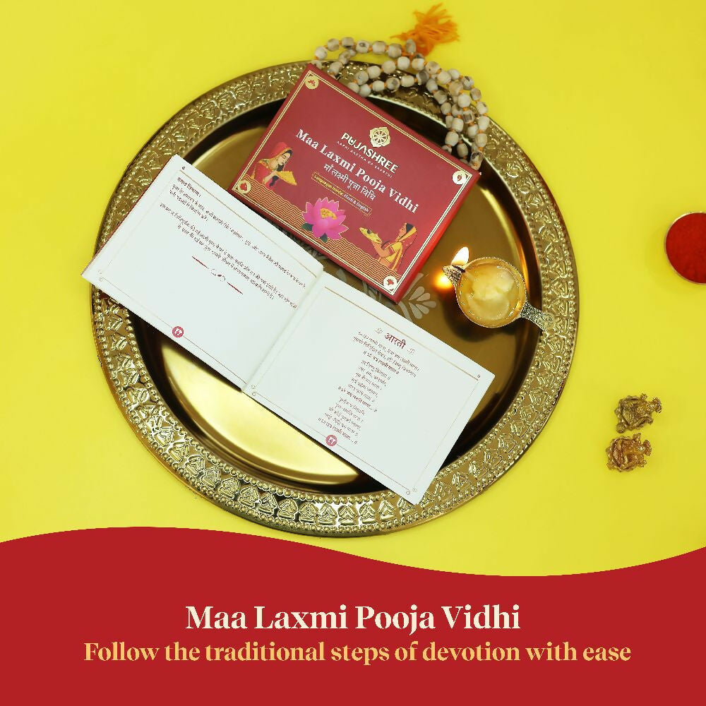 Pujashree Lakshmi Puja Vidhi Book  Sacred Step-by-Step Guide for Daily Worship