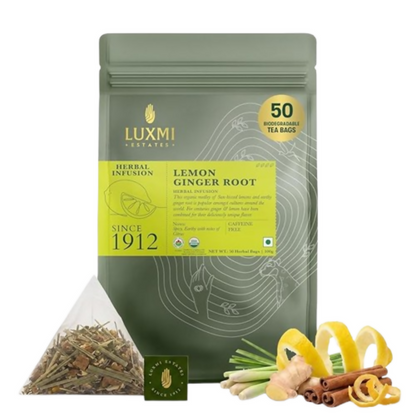 Luxmi Estates Lemon Ginger Herbal Tea