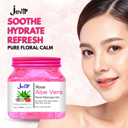 Jeva Rose and Aloe Vera Facial Massage Gel