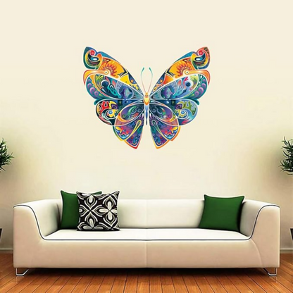 Rangoli White Glossy Vinyl Wall Sticker Premium