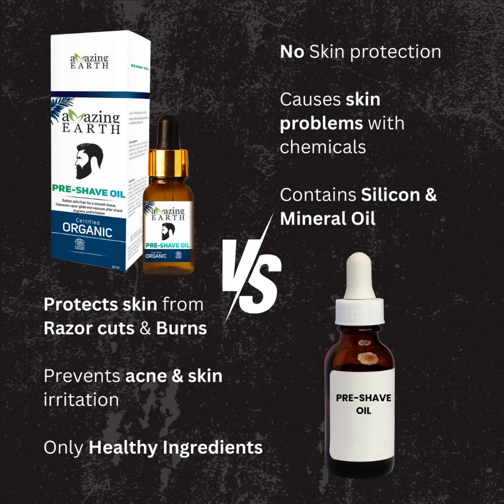 Amazing Earth Certified Organic Pre-Shave Oil