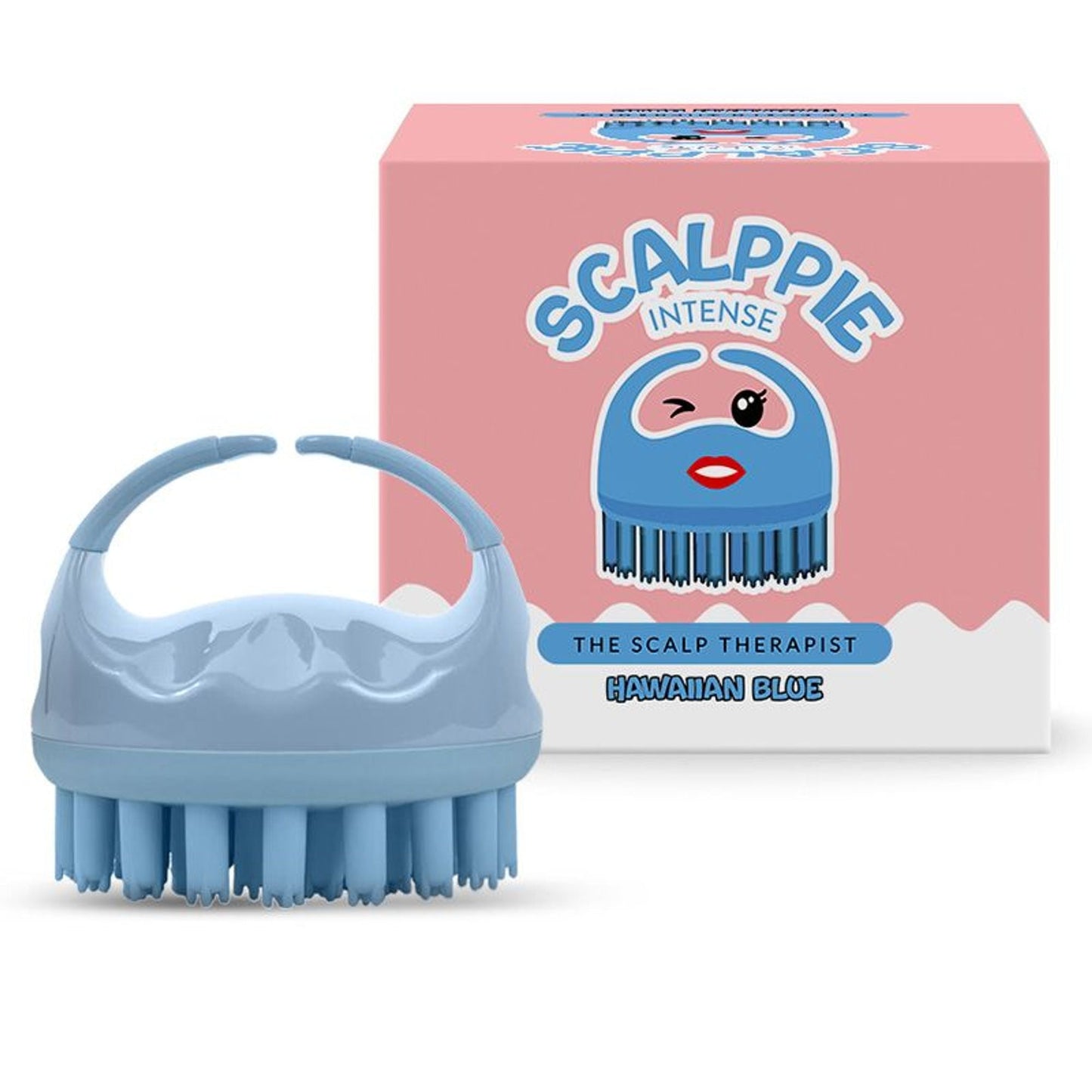 Scalppie Pro Silicon Hair Scalp Massager & Shampoo Brush Scrub - Hair Growth & Anti Dandruff - Blue
