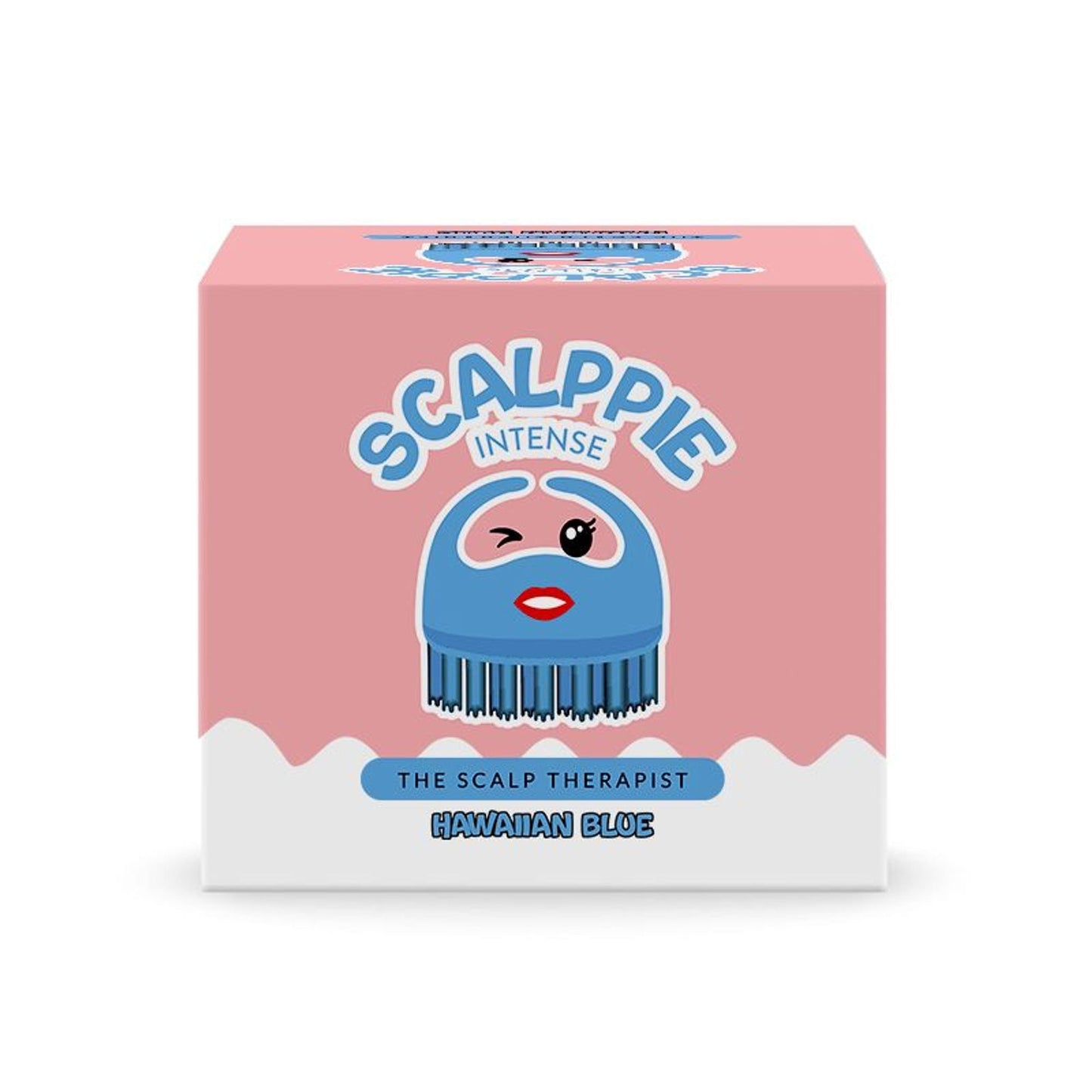 Scalppie Pro Silicon Hair Scalp Massager & Shampoo Brush Scrub - Hair Growth & Anti Dandruff - Blue
