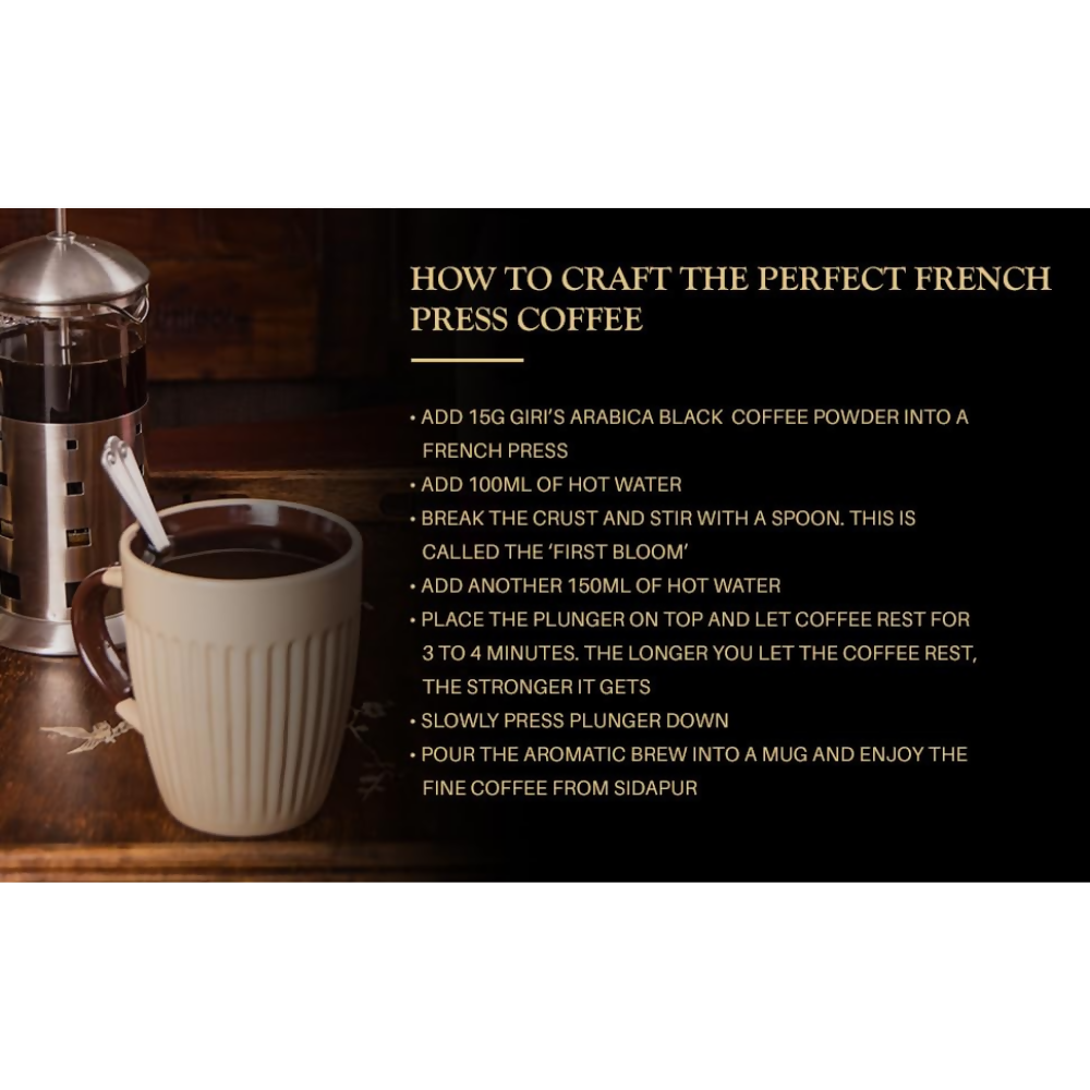 Sidapur Giri's Arabica Black Coffee