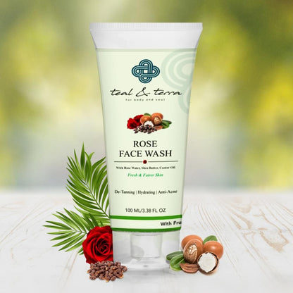 Teal and Terra Rose Face Wash