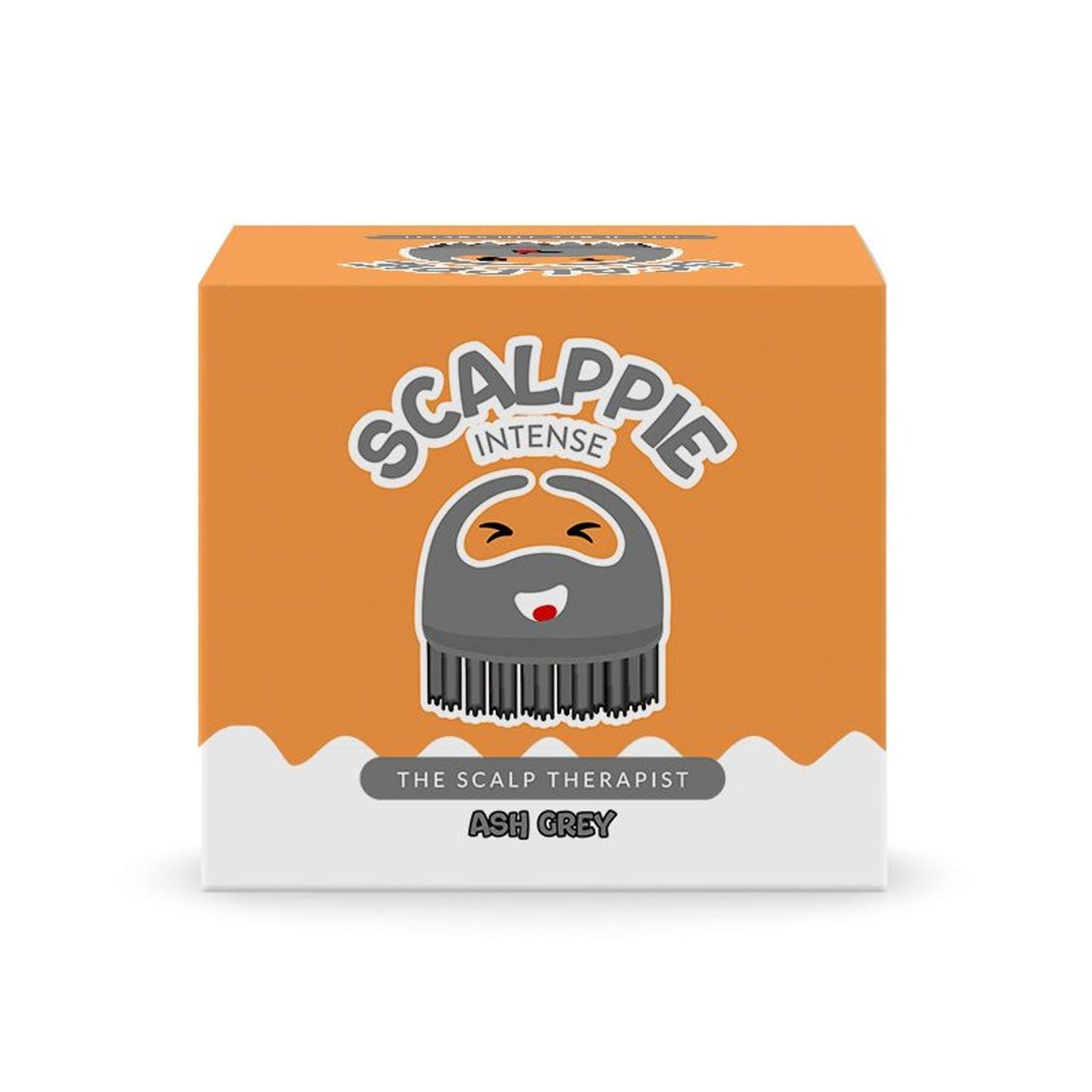 Scalppie Pro Silicon Hair Scalp Massager & Shampoo Brush Scrub - Hair Growth & Anti Dandruff - Grey
