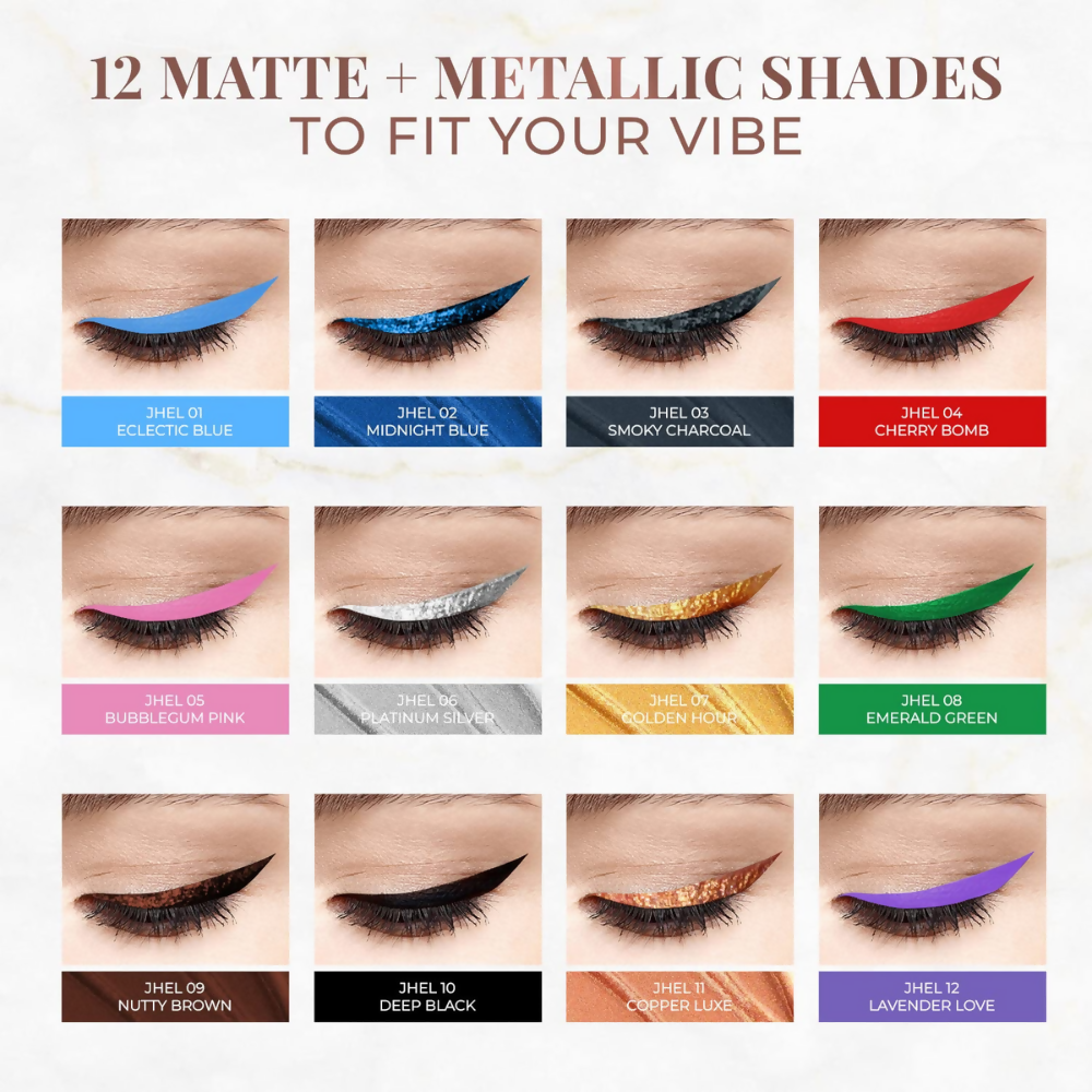 Just Herbs Eyeliner Waterproof and Smudge Proof, Long Lasting Eyeliners - Golden Hour