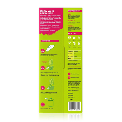 PEE BUDDY Disposable Female Urination Device for Women