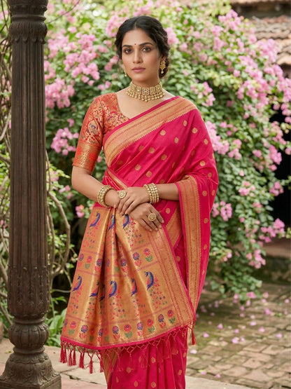 Shree Shyam Fashion Light Pink Soft Silk Saree