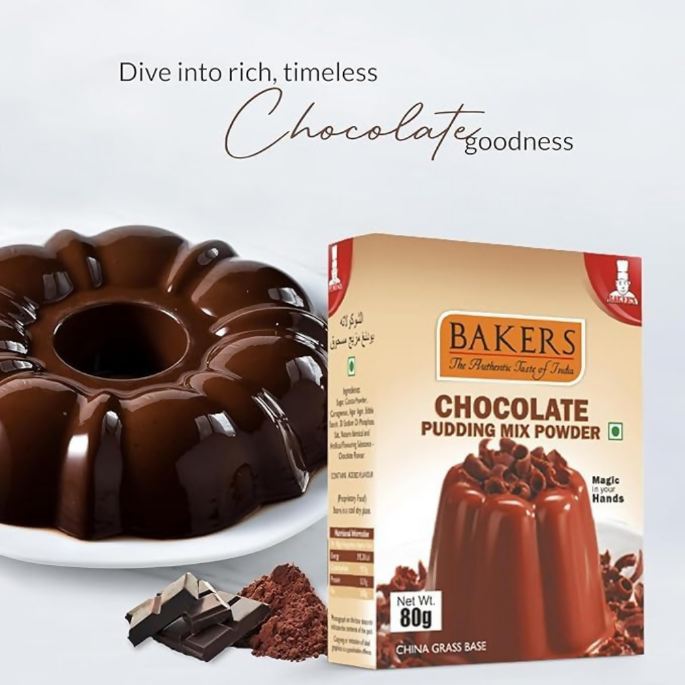 BAKERS Instant Pudding 6 Flavors Mix Combo
