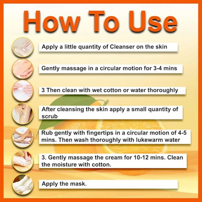 VedicAyurveda Manicure Pedicure Spa Kit Orange Peel Oil