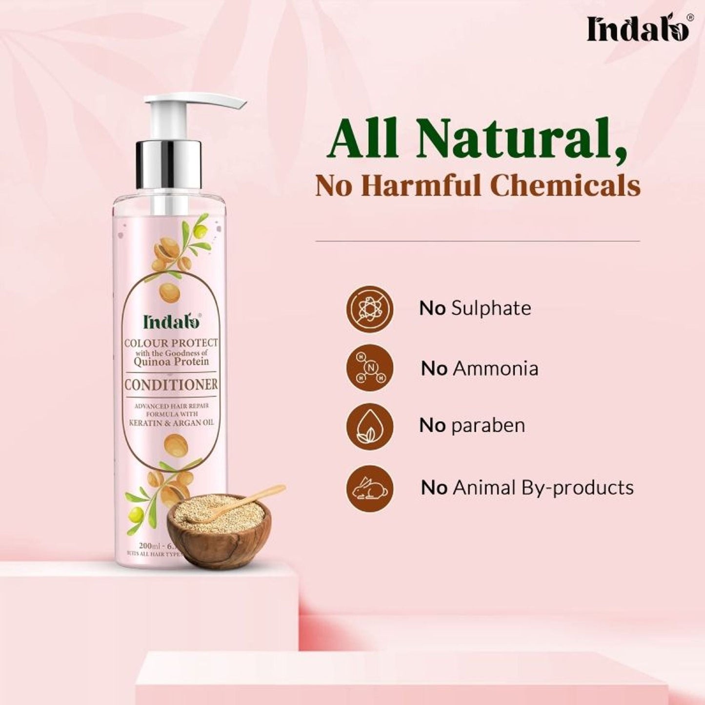 Indalo Quinoa Protein Colour Protect Conditioner With Keratin