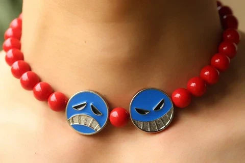 One piece | Ace neck ornament orange garland | Elastic unisex | Lifesize for Cosplay