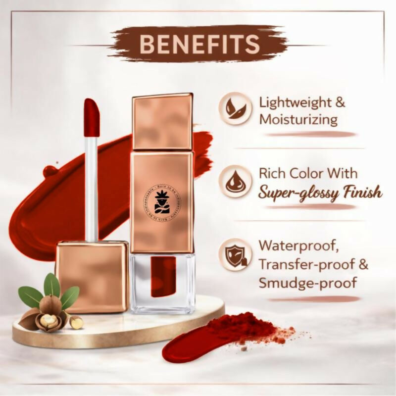 BOBI Velvet Matte Liquid Lipstick, Shade_6 RUSH