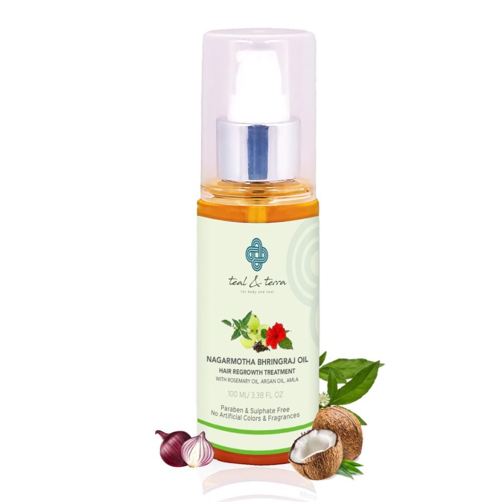 Teal and Terra Nagarmotha Bhringraj Hair Oil