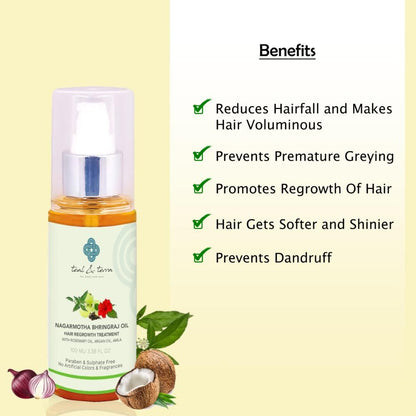 Teal and Terra Nagarmotha Bhringraj Hair Oil