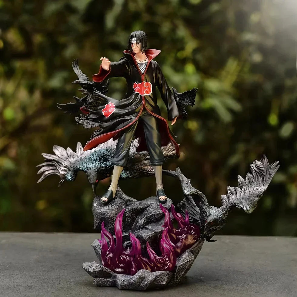Naruto Uchiha Itachi Action Figure with Crow | Premium figure by shoppingnest | 38 cm