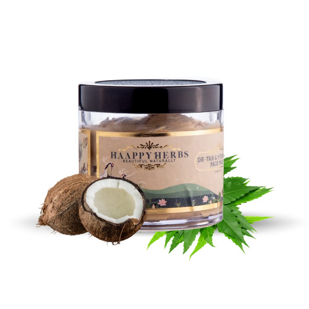 HaappyHerbs Ayurvedic De Tan & Hydrating Face Pack