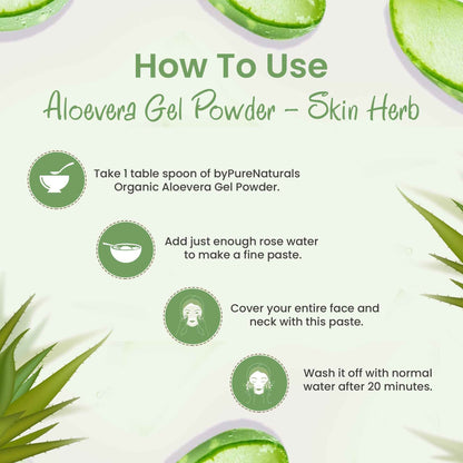 byPureNaturals Organic Aloevera Gel Powder