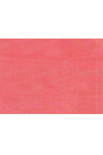 Piyari Fashion Women's Pink Embellished Cotton Blend Zari Check Handloom Saree