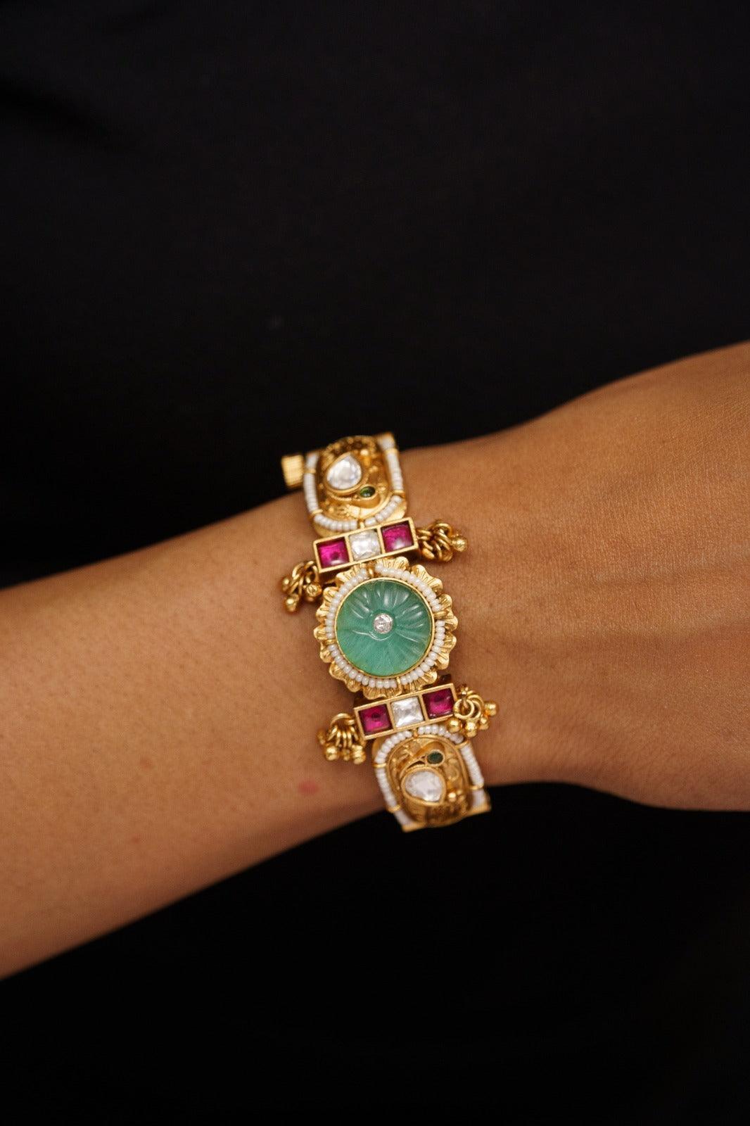 Anjana Gold Bracelet | Sone pe Suhaga Collection