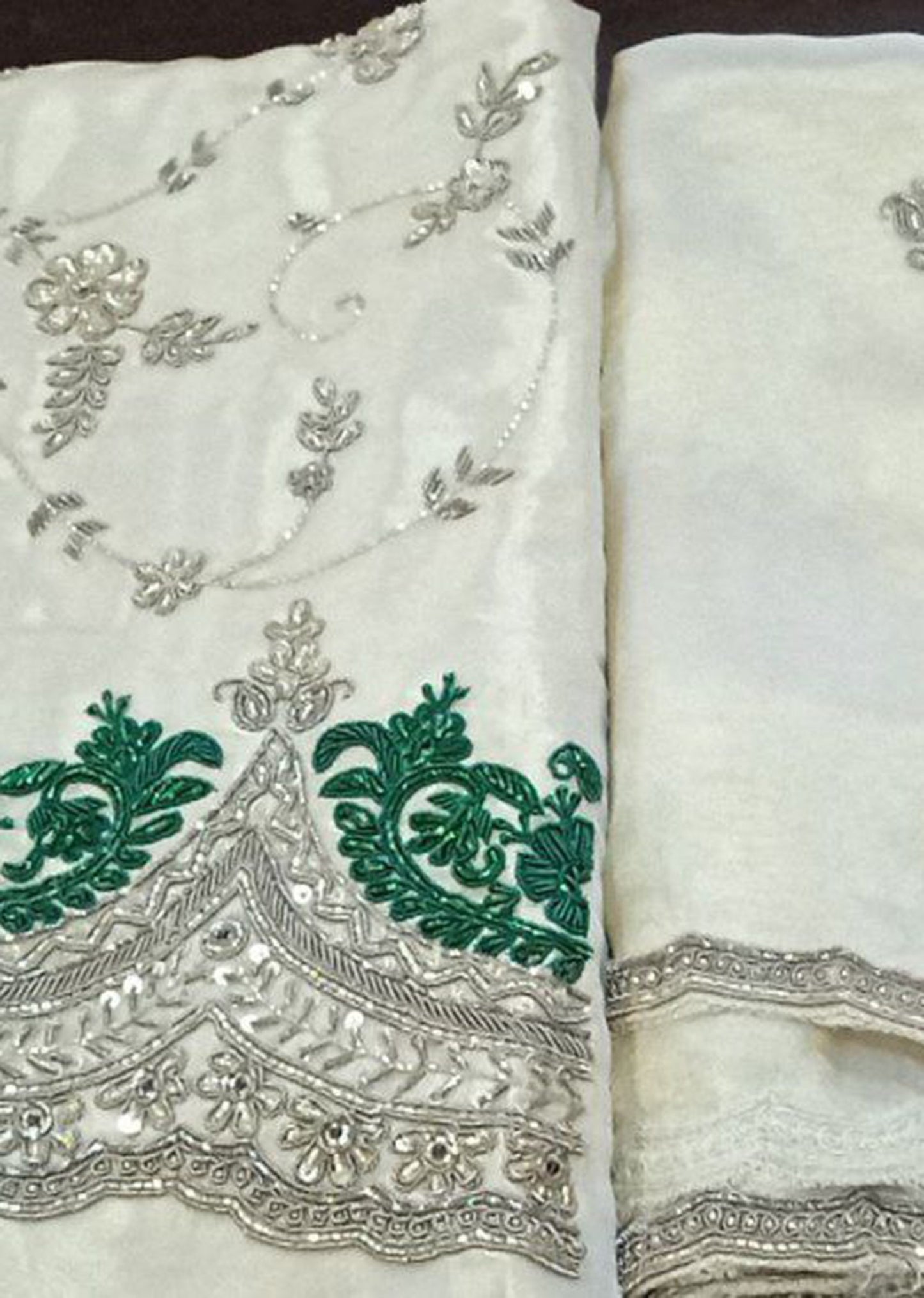 Antique Gold Charm Dress Material