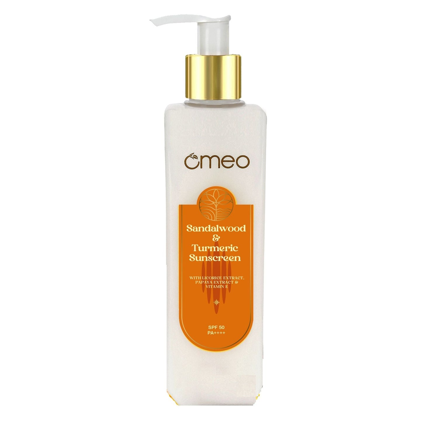 Omeo Sunscreen With Sandalwood, Turmeric, Papaya & Licorice Extract