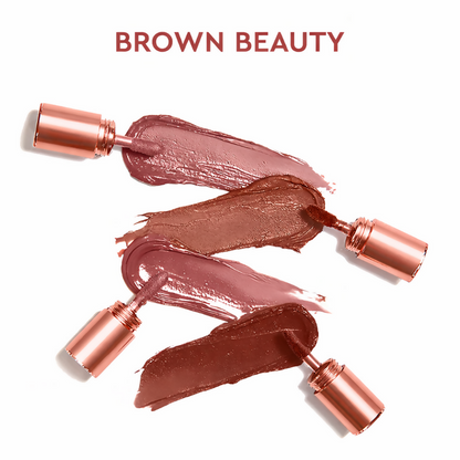BOBI 4 in1 Lip Kiss Stacker Brown Beauty Liquid Lipstick
