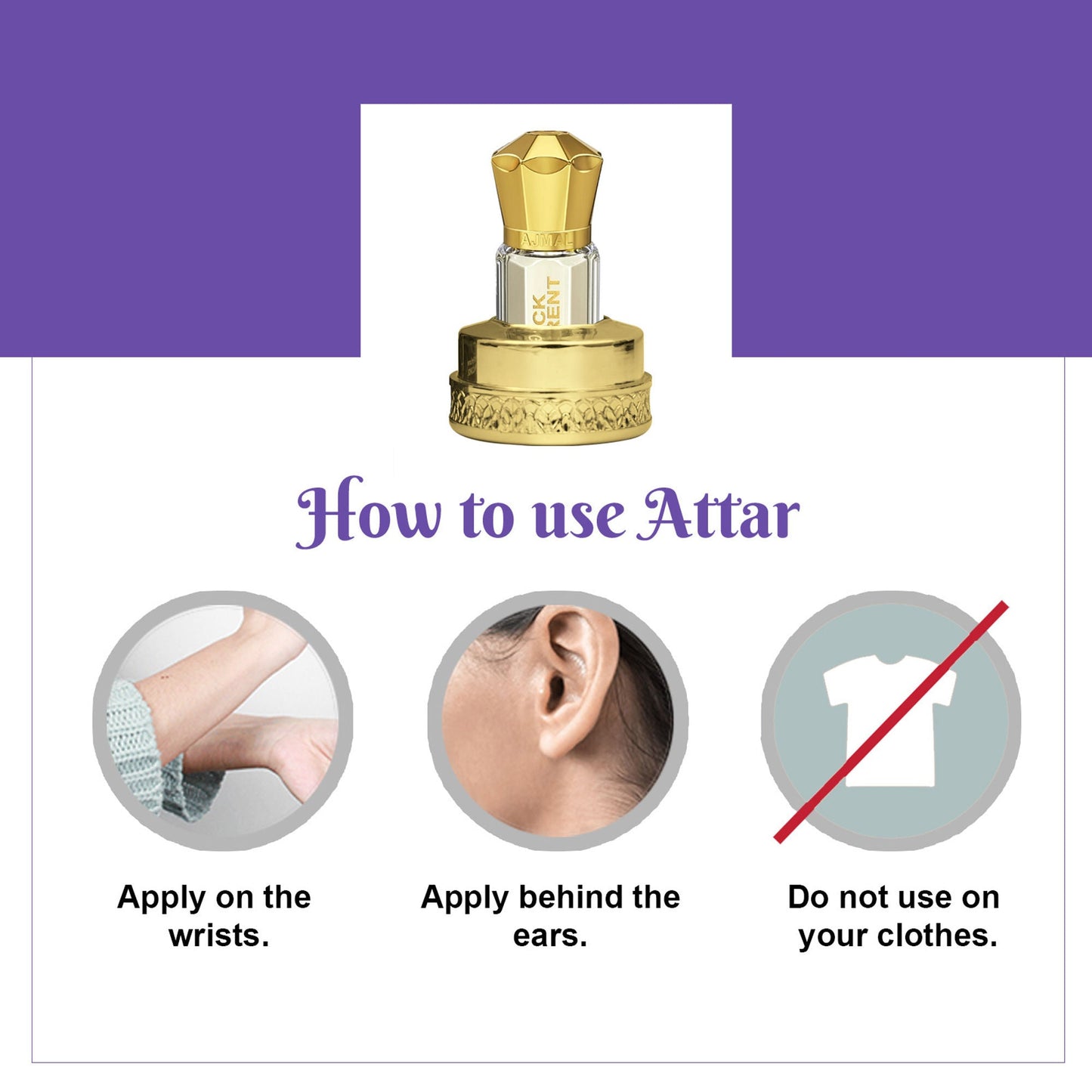 Ajmal India Black Current Attar Concentrated Perfume For Her