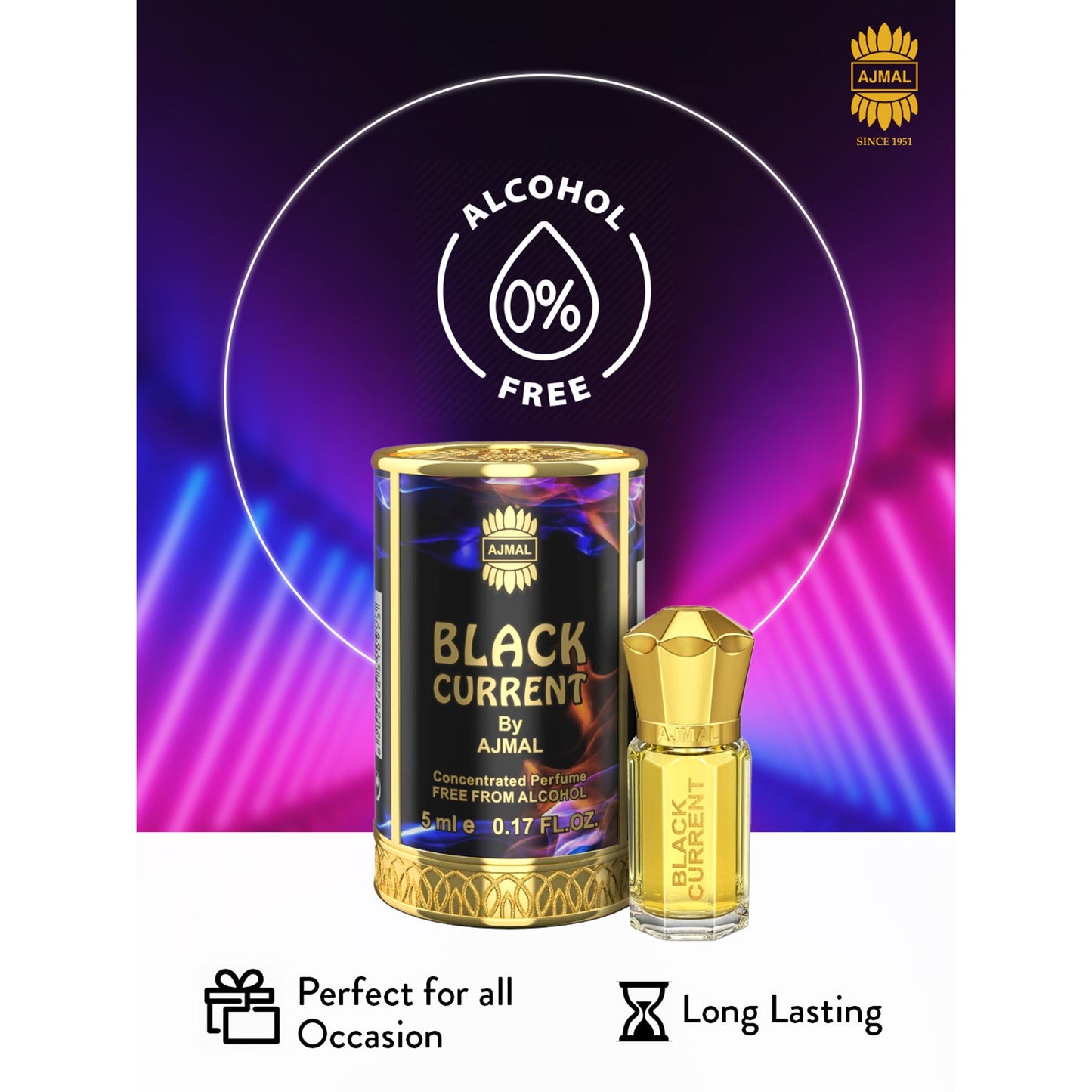 Ajmal India Black Current Attar Concentrated Perfume For Her