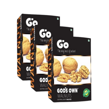 Go Organic Kashmiri Extra Light Halves Walnuts Kernels