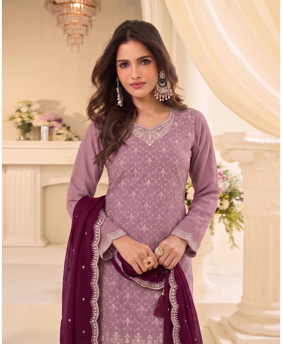 KC Designer Pink 3 Piece Salwar Suit For Women Indian Wear