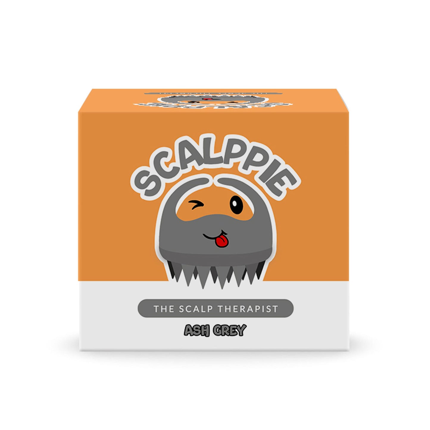 Scalppie Silicon Hair Scalp Massager & Shampoo Brush Scrub For Hair Growth & Anti Dandruff - Grey