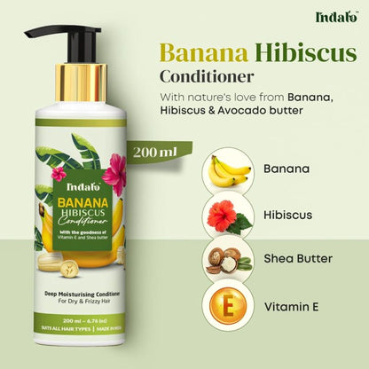 Indalo Banana Hibiscus Conditioner For Dry & Frizzy Hair