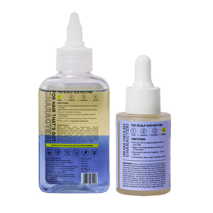 Moxie Beauty Anti-Dandruff Treatment Duo - Pre-wash Exfoliant & Leave-On Serum