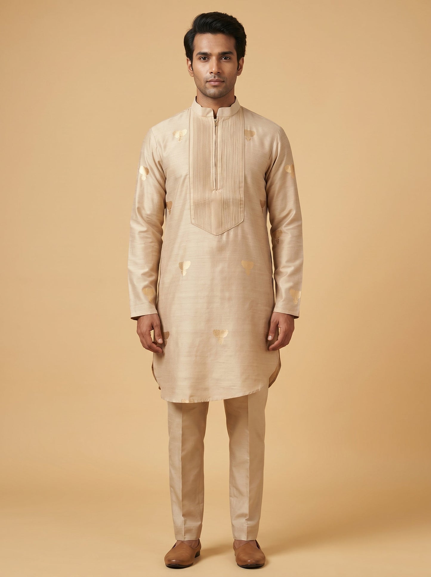 Beige Classic Kurta Set