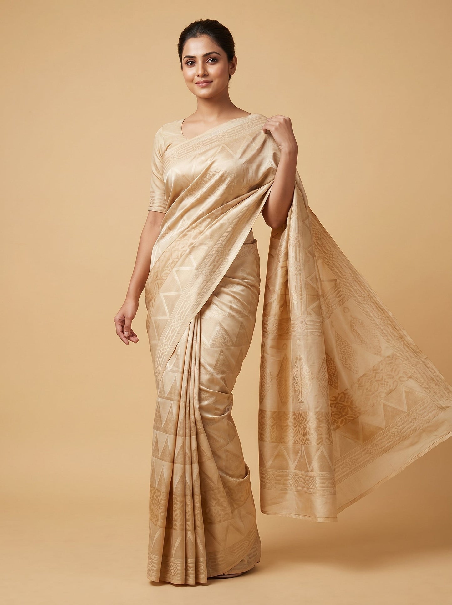 Beige Dune Elegance Saree